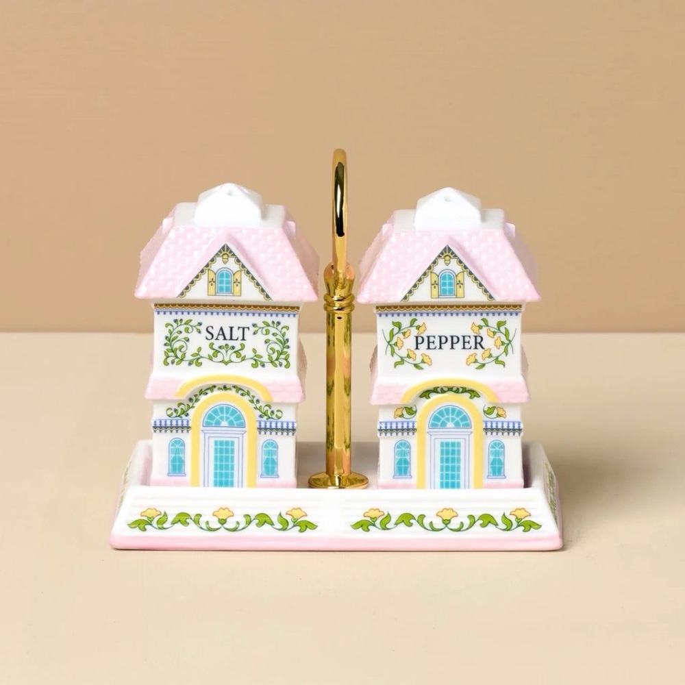 Lenox Spice Village Salt & Pepper with Tray - 2026 Brand New in Box!